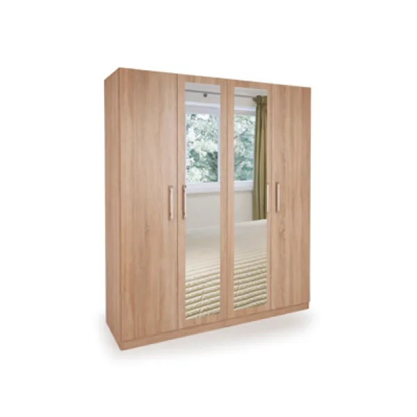 Holborn 4 Door 2 Mirror Wardrobe