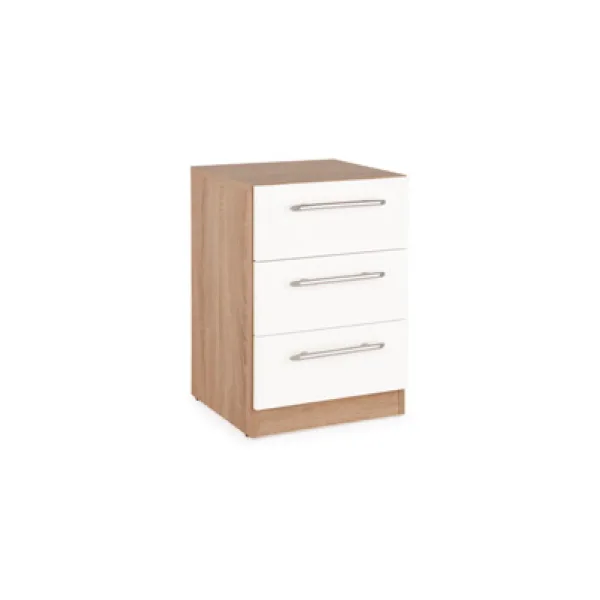 Hyde 3 Drawer Bedside Cabinet
