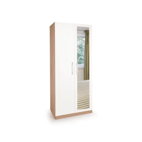 Hyde 2 Door 1 Mirror Wardrobe